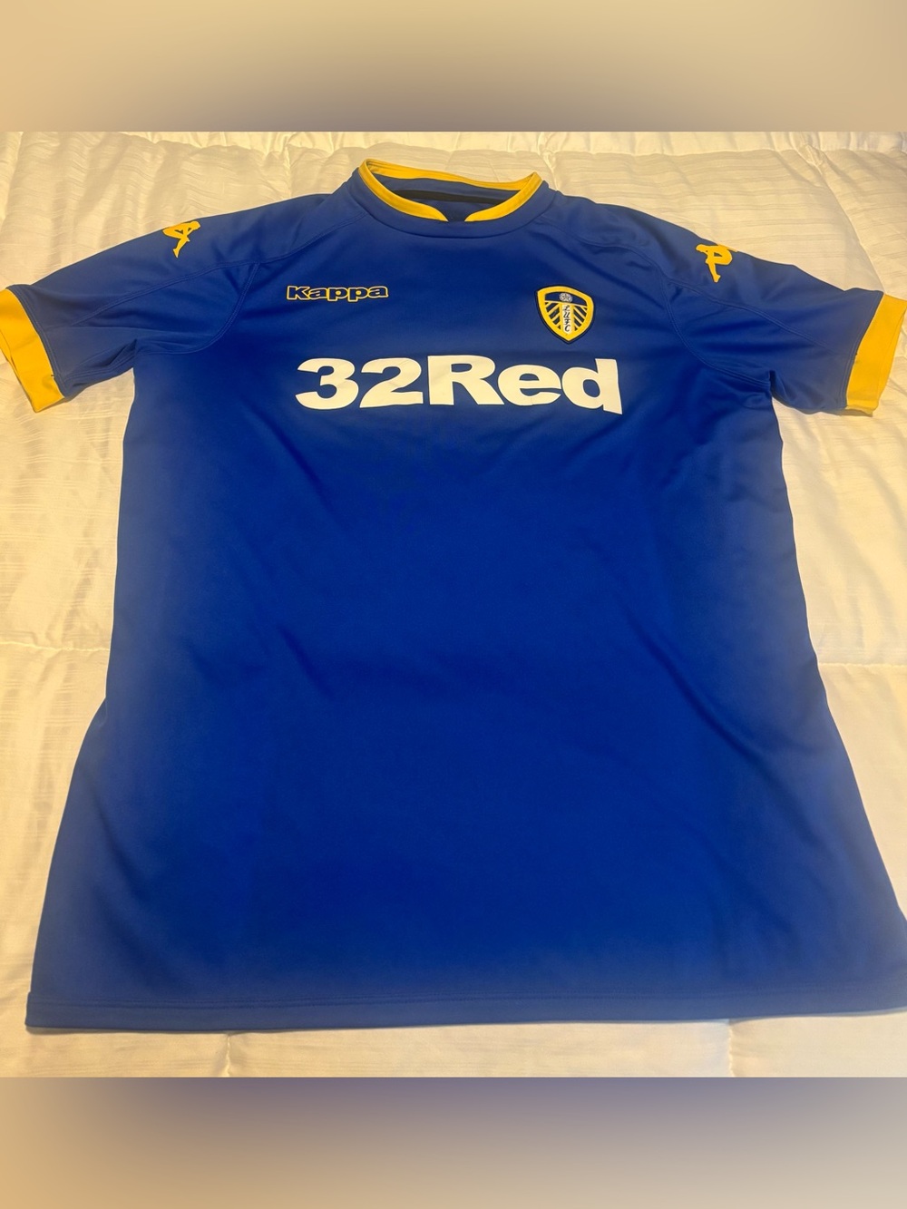 Leeds United 2018-19 Blue Kappa Jersey Size XL